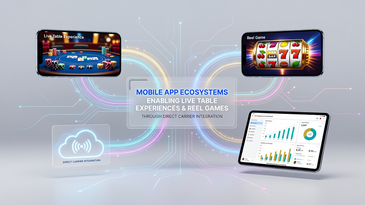 Illustration of transaction flow between mobile app, carrier network and game servers